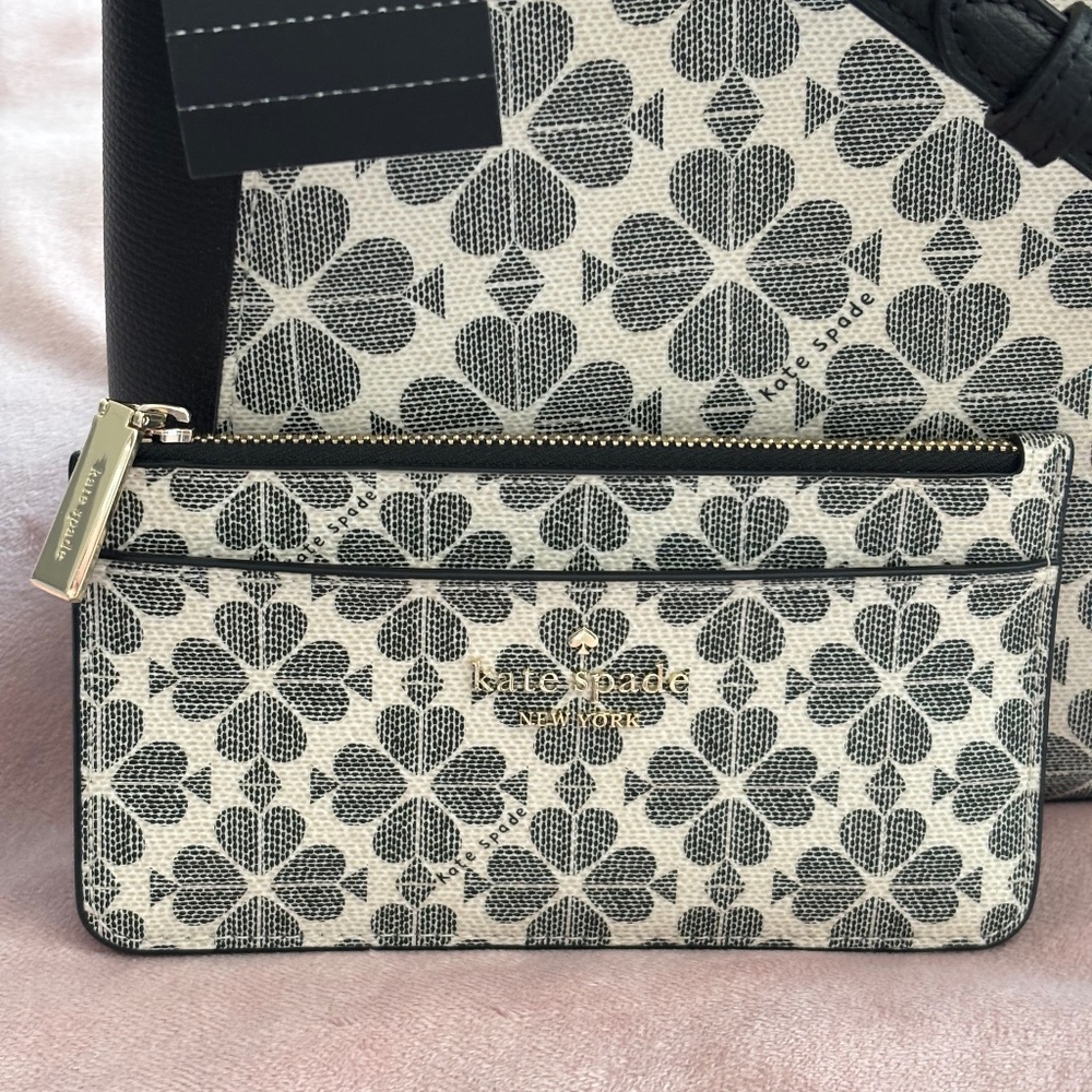 NWT Kate Spade - Spade Flower PV purse INCLUDING matching slim wallet NWT - Picture 15 of 16